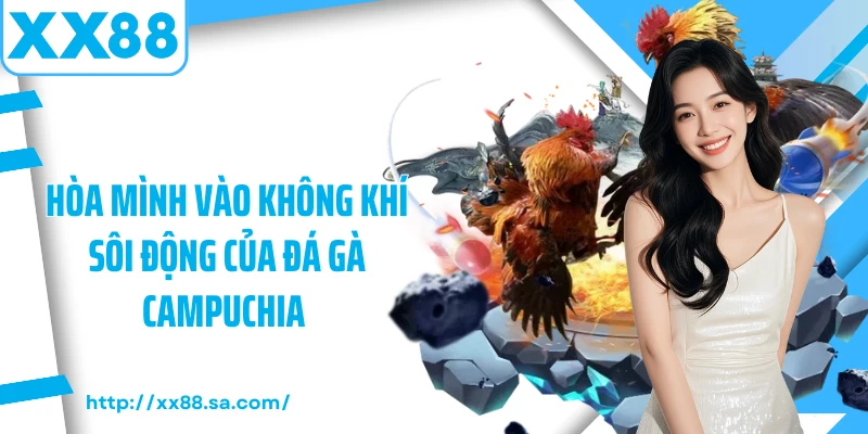 Hòa mình vào không khí sôi động của đá gà Campuchia 